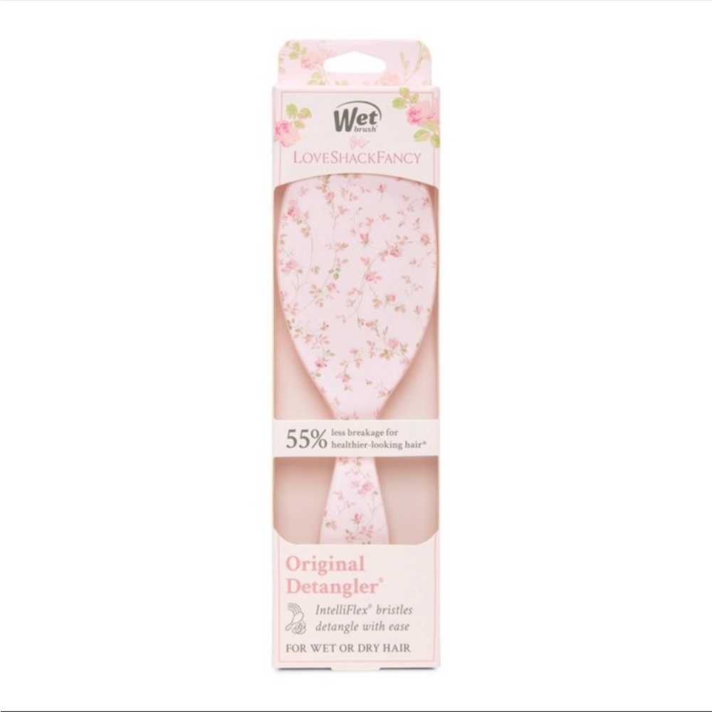 Wet Brush x LoveShackFancy Original Detangler Hair Brush - English Ivy - Pink